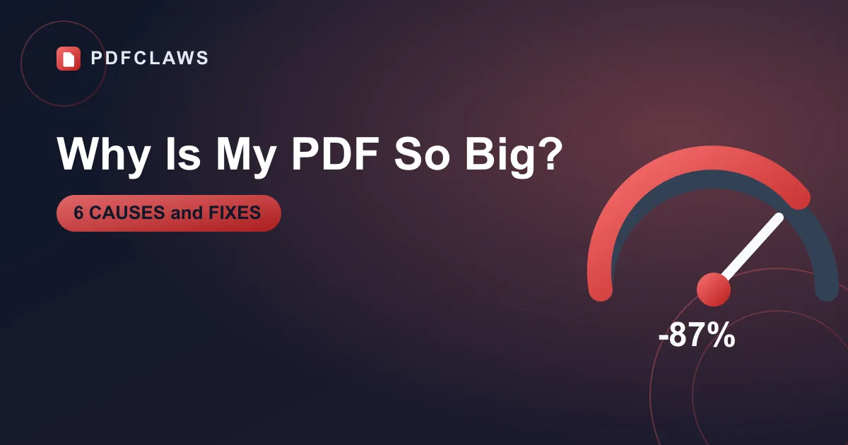 Why Is My PDF So Big? (And How to Fix It)